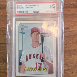 Topps Shohei Ohtani Angels Rookie Card - Investment Grade - PSA Mint 9
